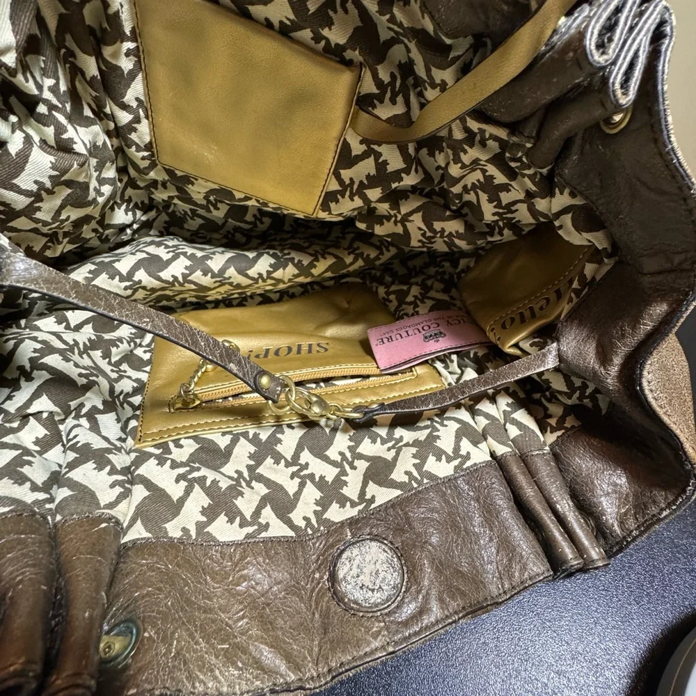 Juicy Couture dark green shoulder bag